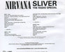 Nirvana (US) Sliver - The Radio Special US CD-R acetate CD-R ACETATE