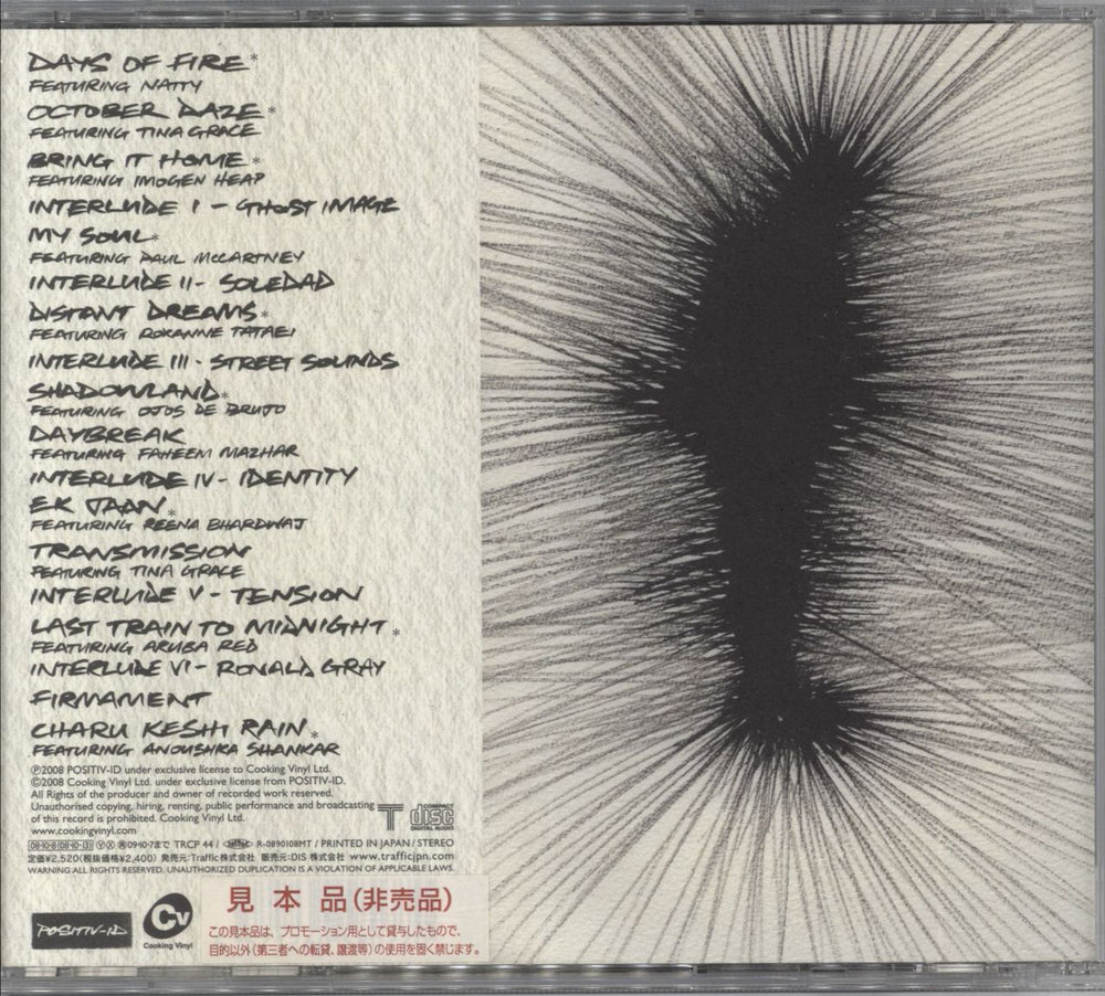 Nitin Sawhney London Underground Japanese Promo CD album (CDLP)