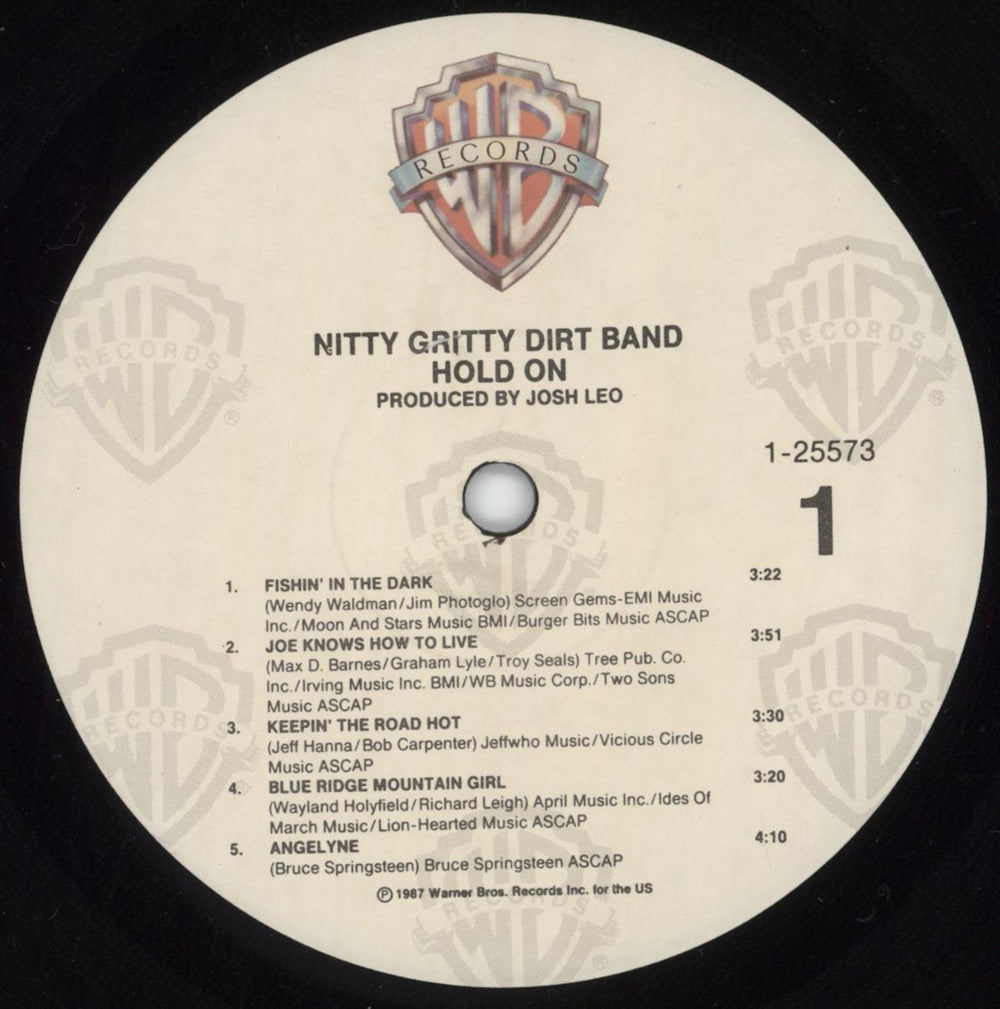 Nitty Gritty Dirt Band Hold On US vinyl LP album (LP record) NGDLPHO816092