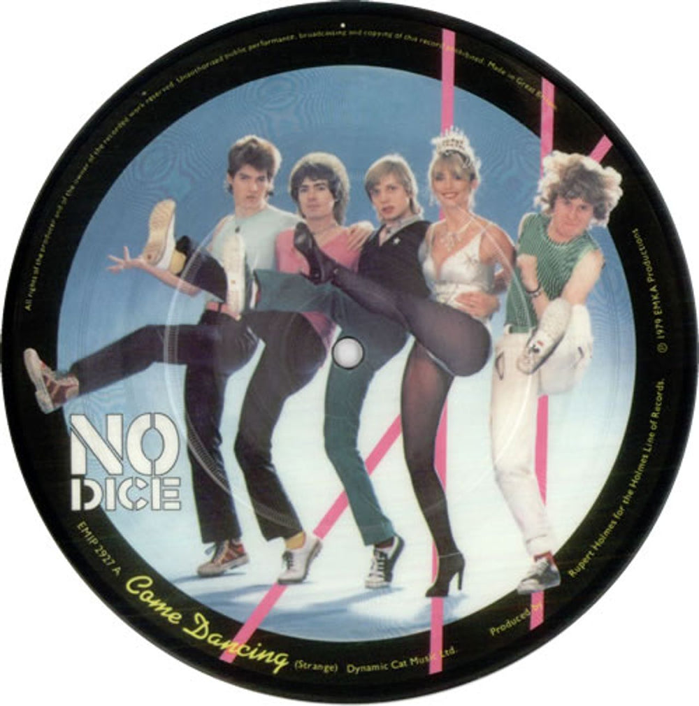 No Dice Come Dancing UK 7" vinyl picture disc (7 inch picture disc single) EMIP2927