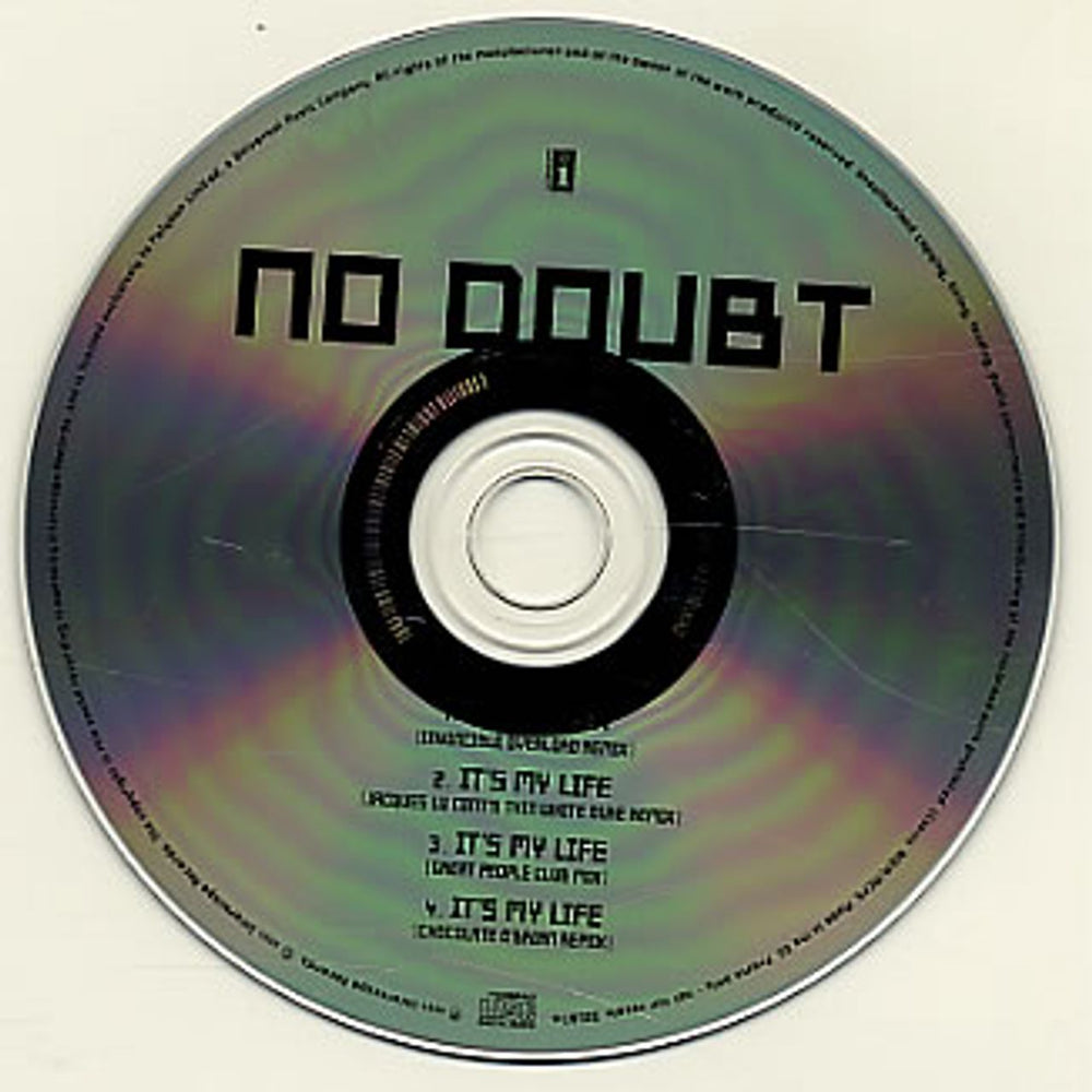 No Doubt Bathwater - 4 Track Remixes UK Promo CD single (CD5 / 5") DOUBT10