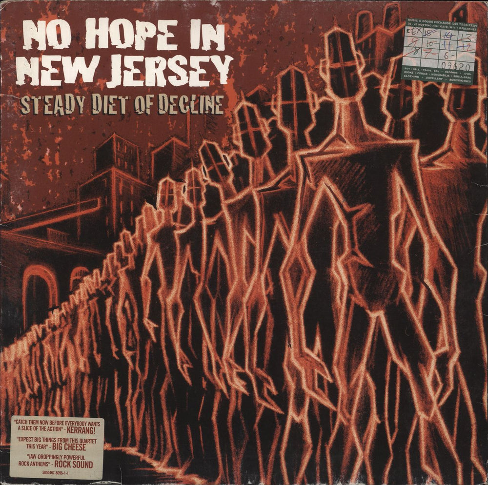 No Hope In New Jersey Steady Diet Of Decline UK vinyl LP album (LP record) 5050467-8096-1-1