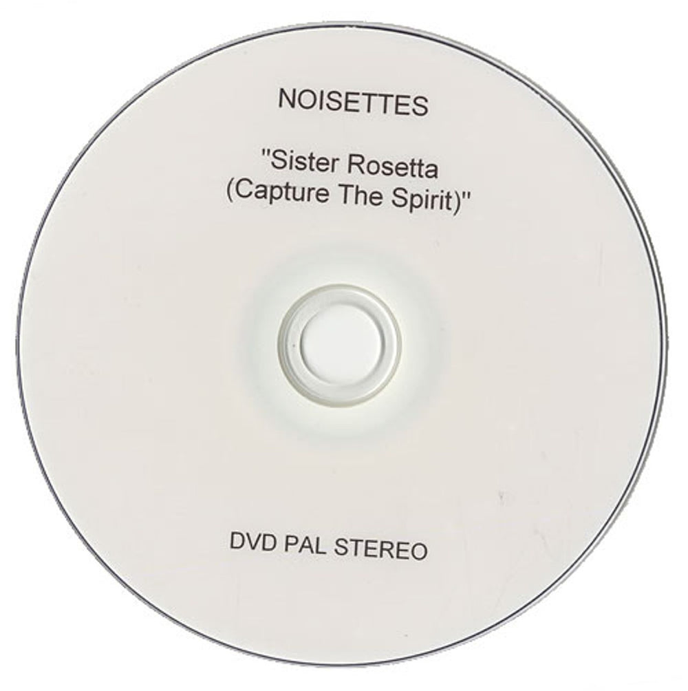 Noisettes Sister Rosetta (Capture The Spirit) UK Promo promo DVD-R DVD-R