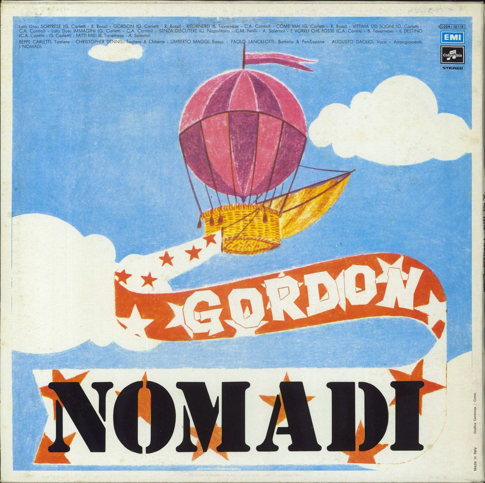 Nomadi Gordon Italian 2-LP vinyl record set (Double LP Album)