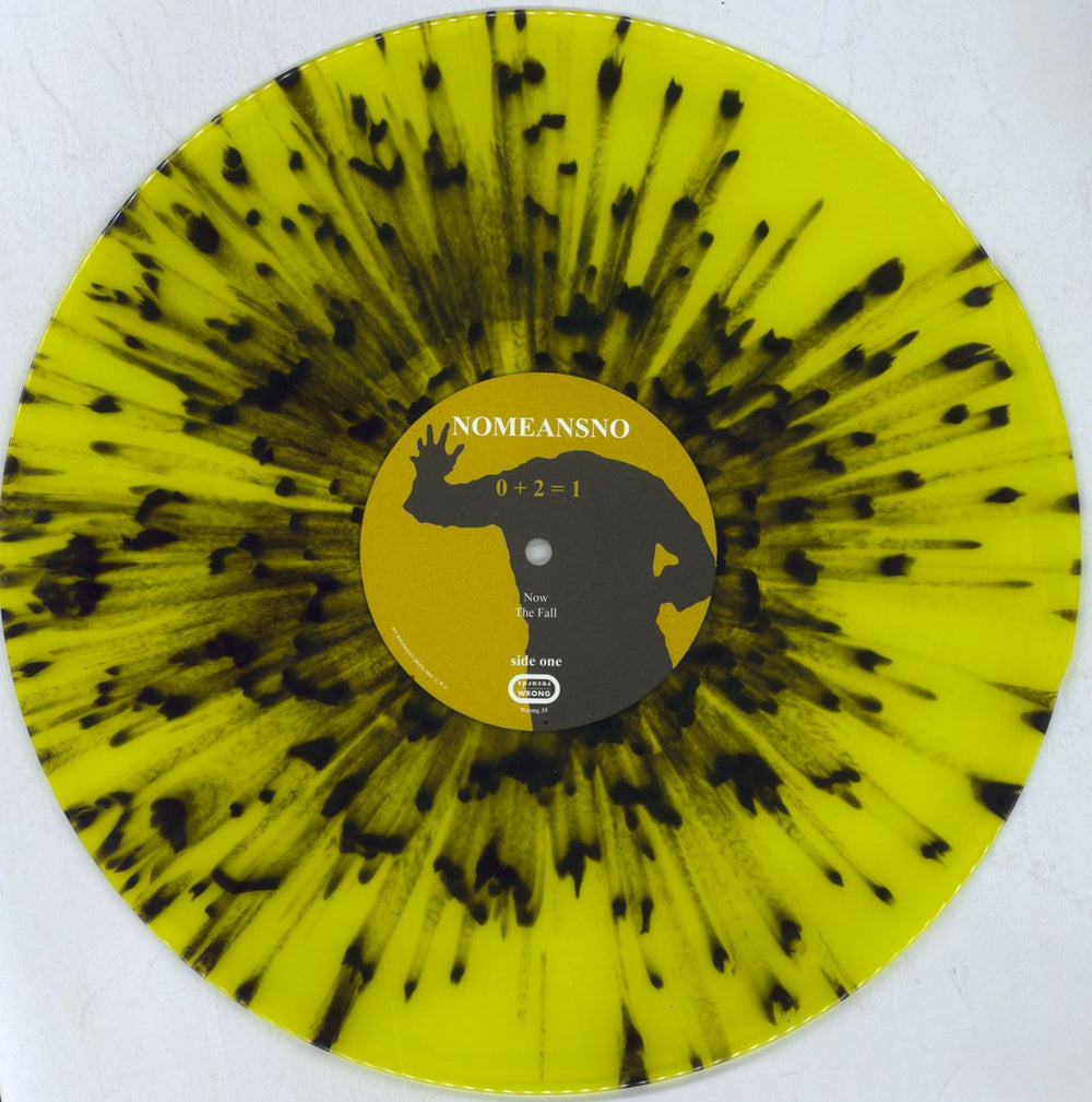 Nomeansno 0 + 2 = 1 - Clear & Yellow w/ Blue Splatter Vinyl UK 2-LP vinyl record set (Double LP Album) NOQ2LCL820654