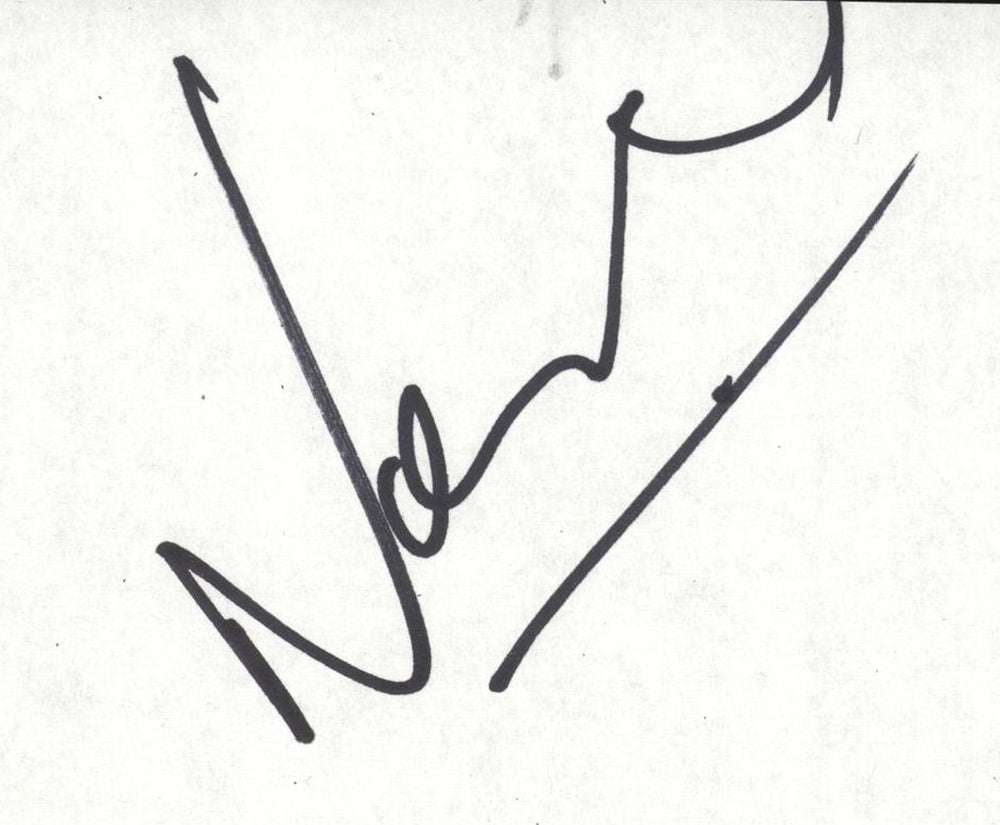 Norman Cook Autograph UK memorabilia AUTOGRAPH