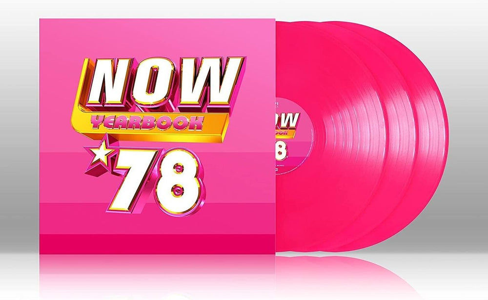 Now That's What I Call Music NOW Yearbook '78 - Pink Vinyl - Sealed UK 3-LP vinyl record set (Triple LP Album) LPYBNOW78