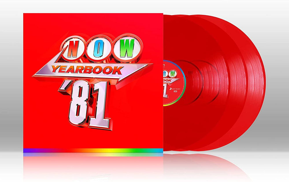 Now That's What I Call Music NOW Yearbook '81 - Red Vinyl - Sealed UK 3-LP vinyl record set (Triple LP Album) LPYBNOW81