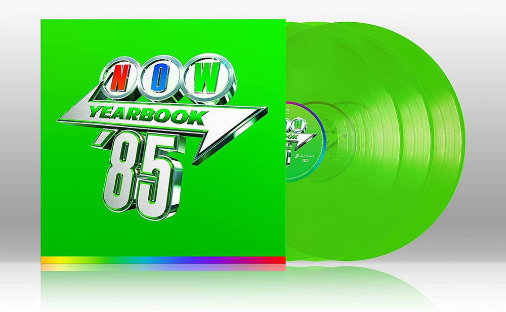 Now That's What I Call Music NOW Yearbook '85 - Green Vinyl - Sealed UK 3-LP vinyl record set (Triple LP Album) LPYBNOW85