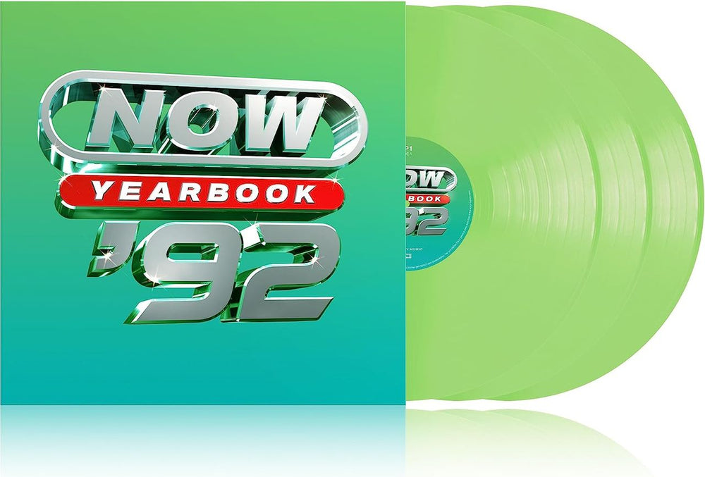 Now That's What I Call Music NOW Yearbook '92 - Green Vinyl - Sealed UK 3-LP vinyl record set (Triple LP Album) LPYBNOW92