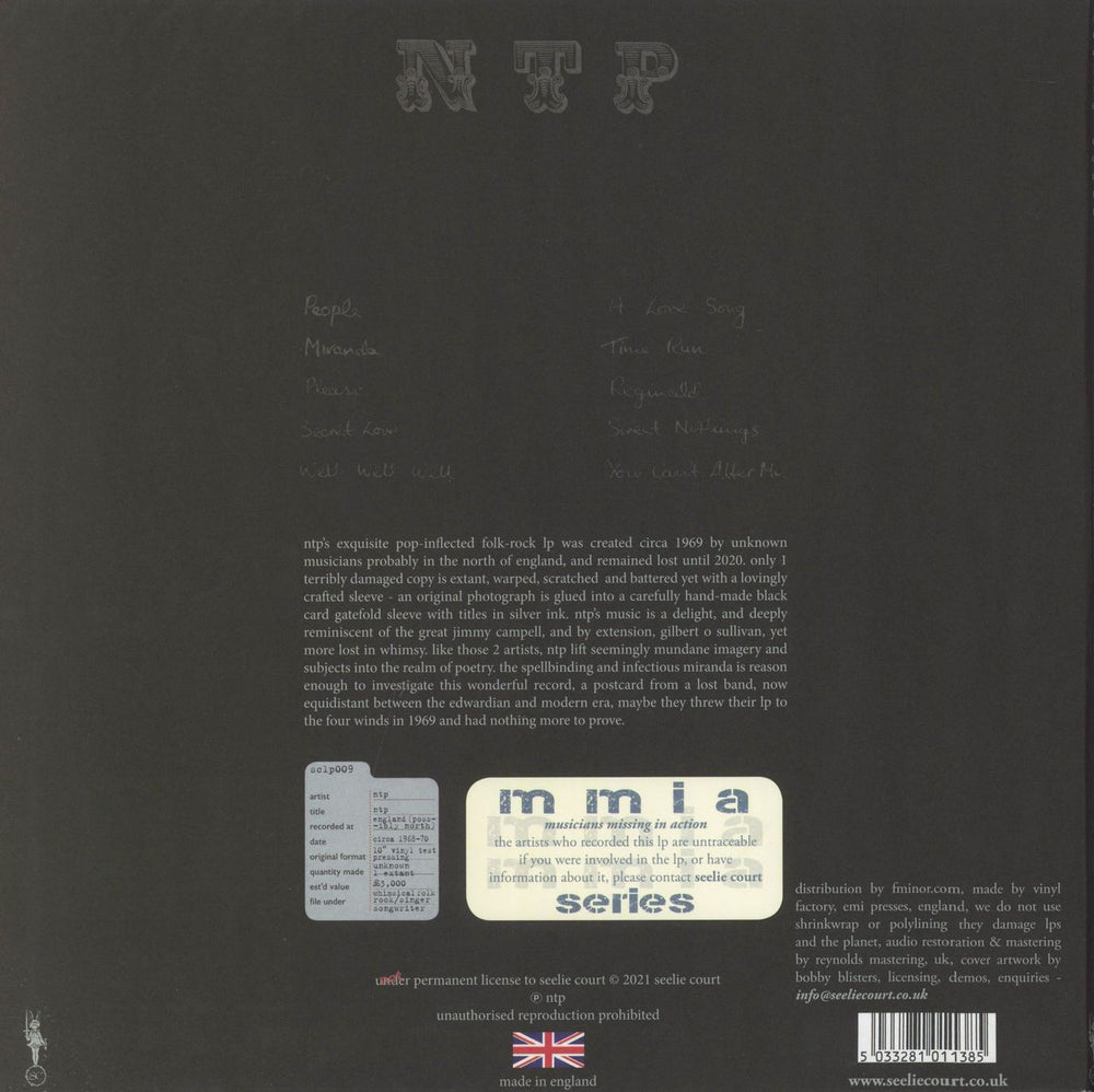 NTP NTP: Remastered UK vinyl LP album (LP record) 5033281011385