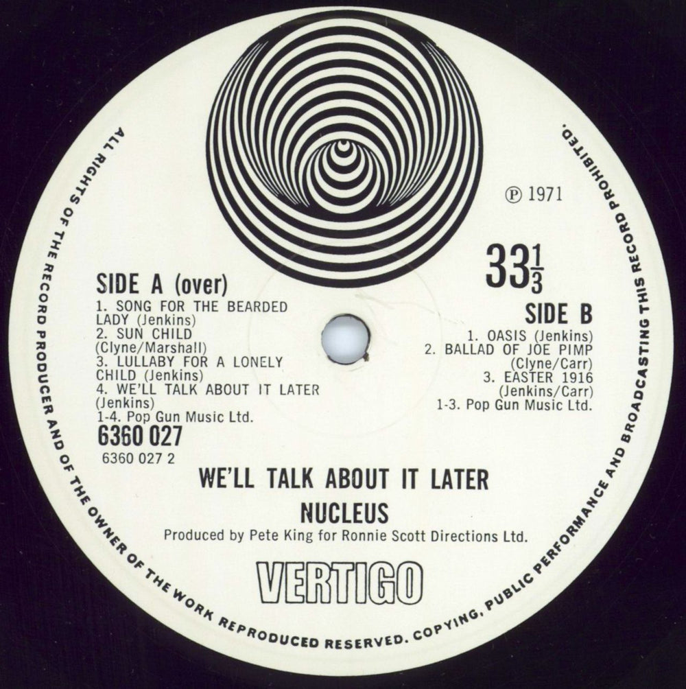 Nucleus We'll Talk About It Later - 1st - EX UK vinyl LP album (LP record) NCULPWE708324