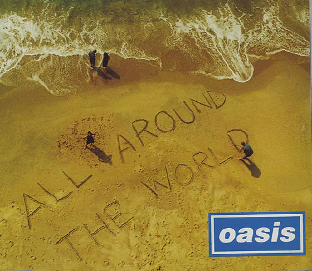 Oasis All Around The World UK Promo CD single (CD5 / 5") CRESCD282P