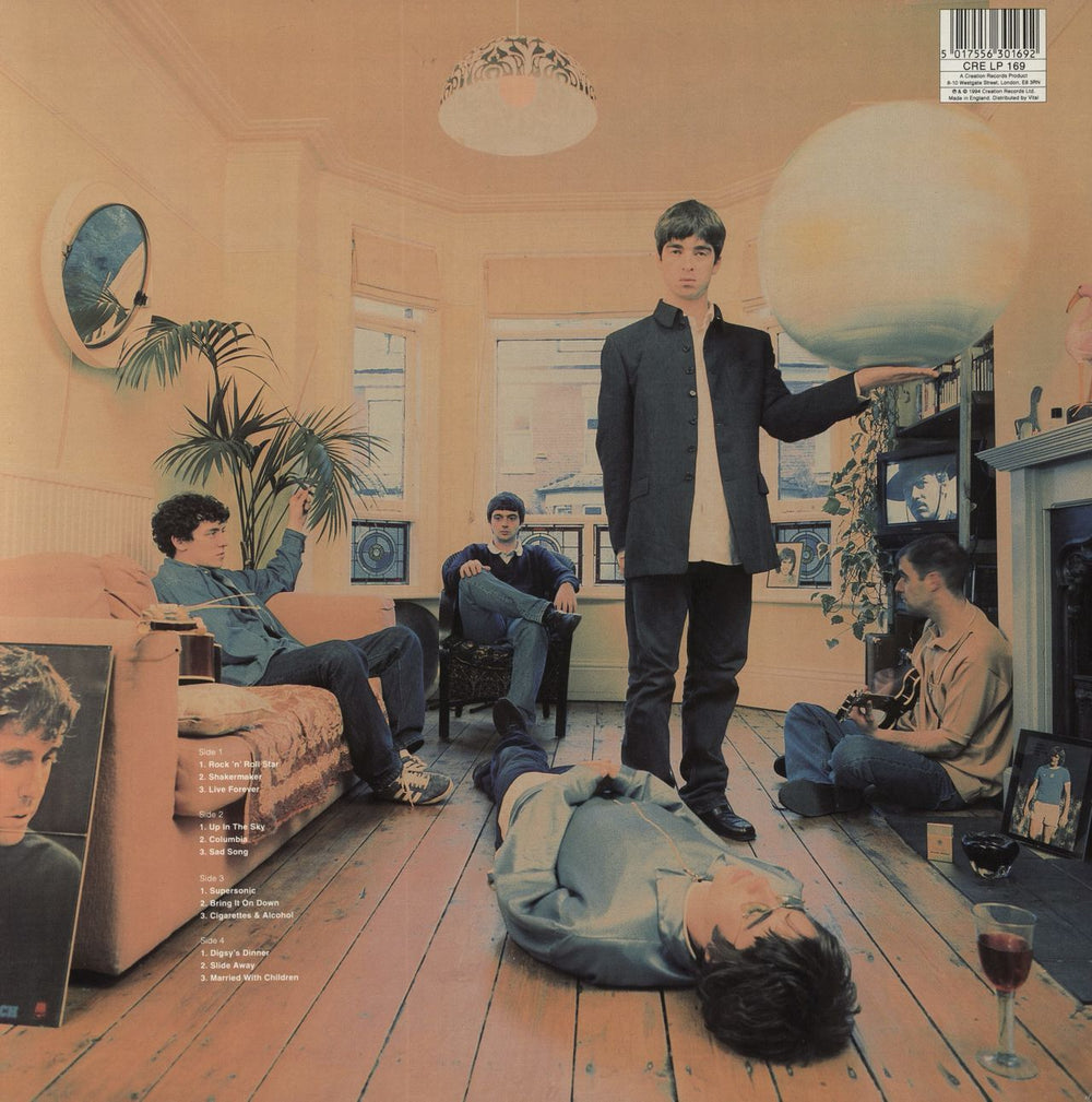 Oasis Definitely Maybe - 1st - MPO UK 2-LP vinyl record set (Double LP Album) 5017556301692