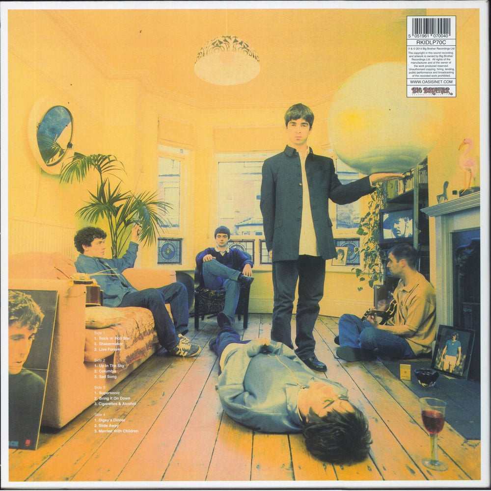 Oasis Definitely Maybe: 25th Anniversary - Silver UK 2-LP vinyl record set (Double LP Album) 5051961070040