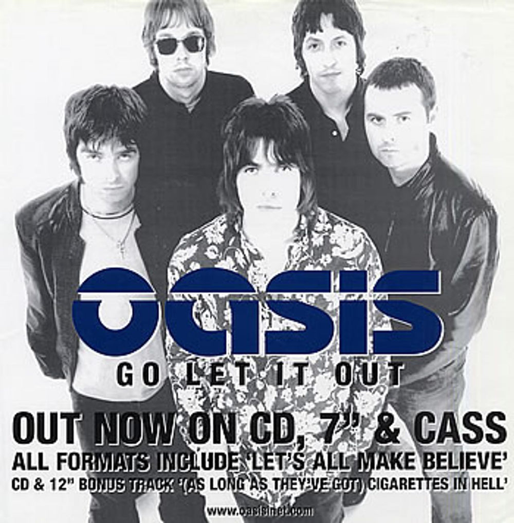 Oasis Go Let It Out UK Promo poster PROMOTIONAL