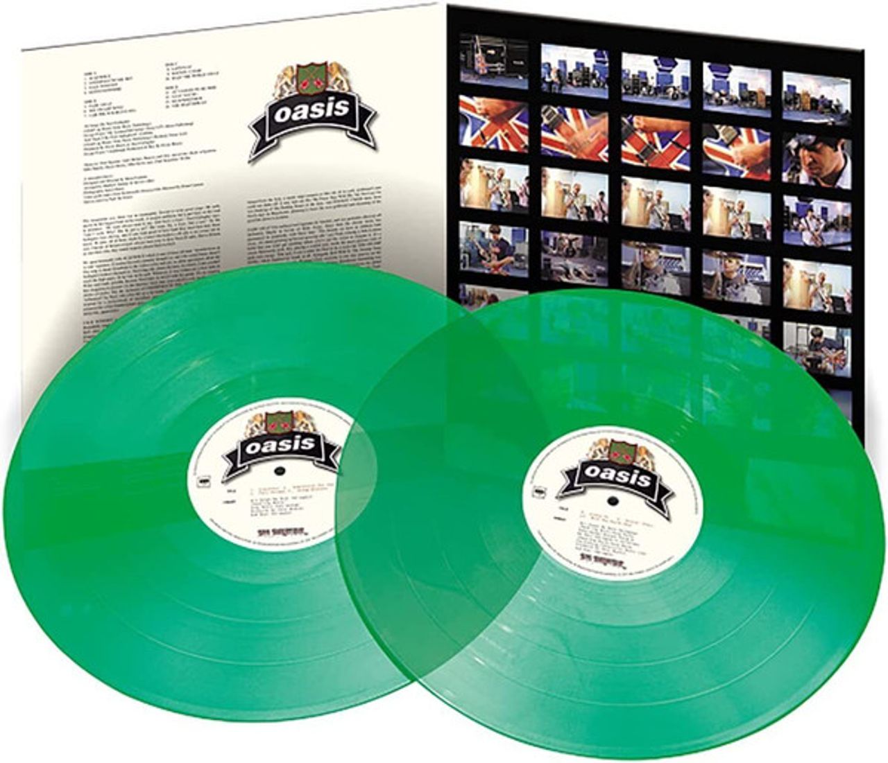 Oasis The Masterplan - Green Vinyl Japanese 2-LP Vinyl Set — RareVinyl.com