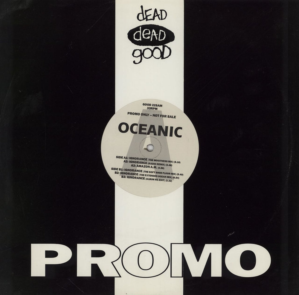 Oceanic Ignorance UK Promo 12" vinyl single (12 inch record / Maxi-single) GOOD22SAM