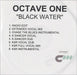 Octave One Black Water - 8 Mixes UK Promo CD-R acetate CD-R ACETATE