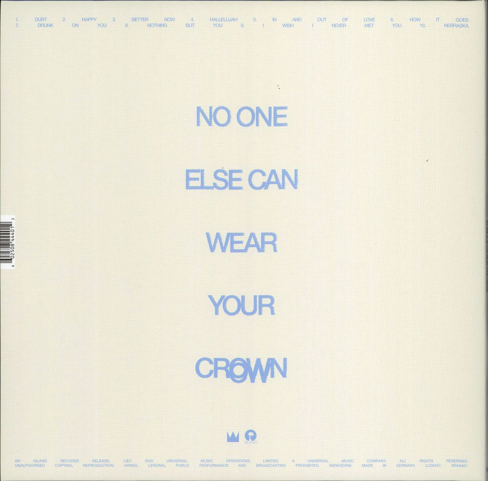 Oh Wonder No One Else Can Wear Your Crown - 180gram Vinyl UK vinyl LP album (LP record) 602508444012