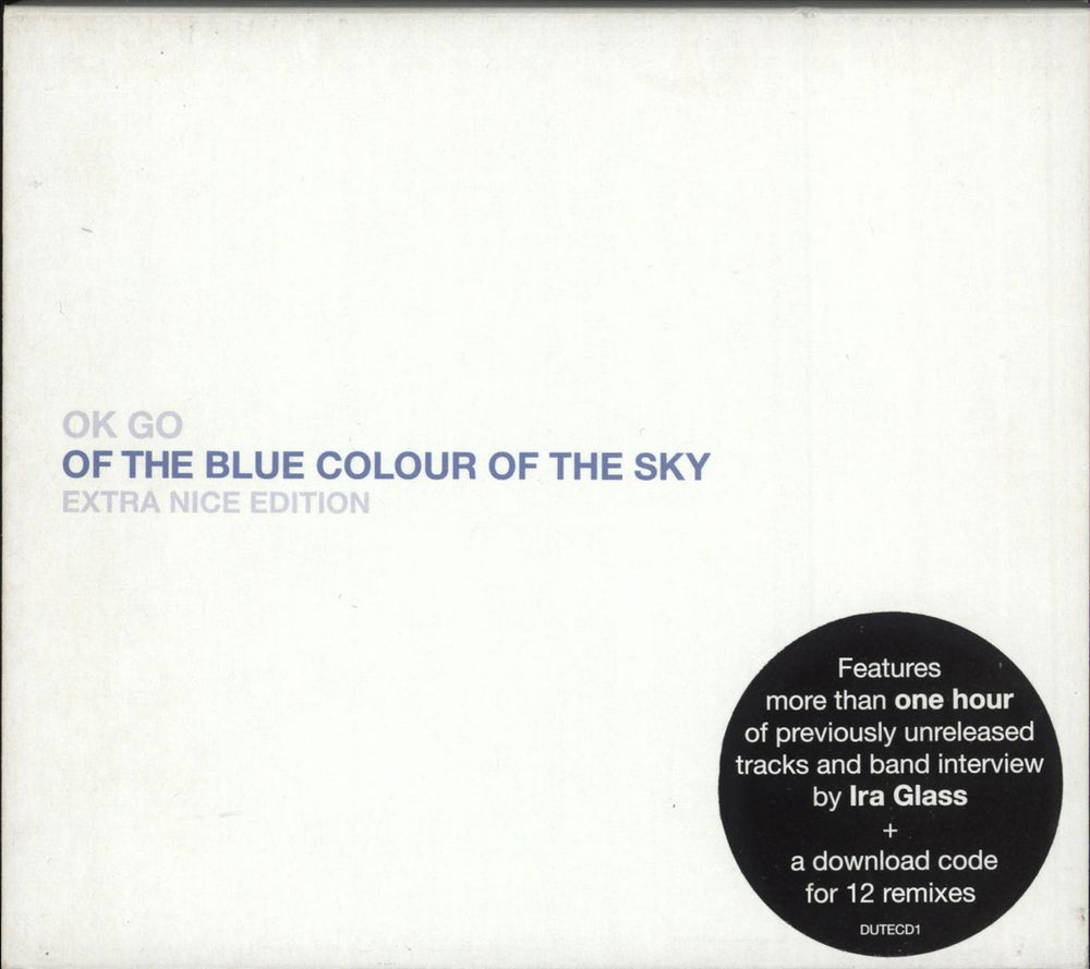 OK Go Of The Blue Colour Of The Sky: Extra Nice Edition UK Promo 2 CD album set (Double CD) DUTECD1