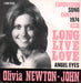 Olivia Newton John Long Live Love - textured sleeve - orange titles Belgian 7" vinyl single (7 inch record / 45) 4C006-95309