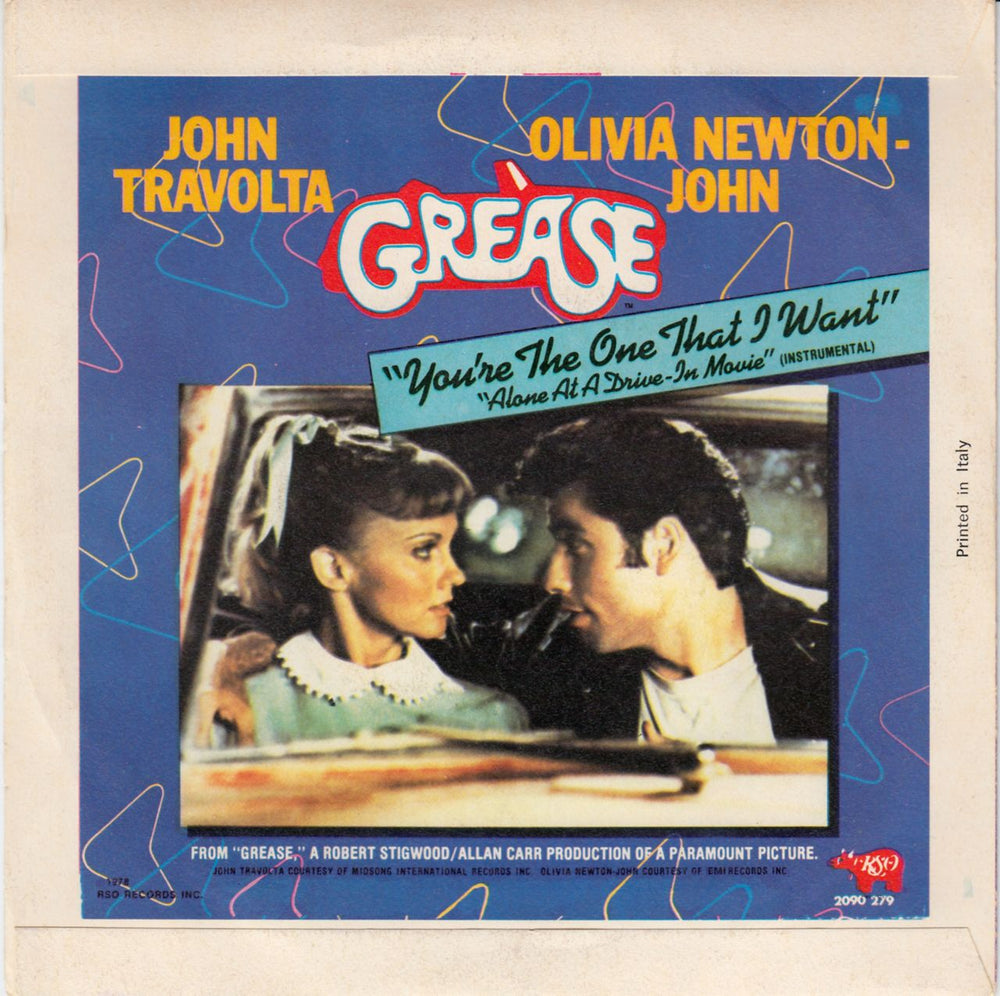 Olivia Newton John You're The One That I Want - P/S Italian 7" vinyl single (7 inch record / 45) ONJ07YO648885