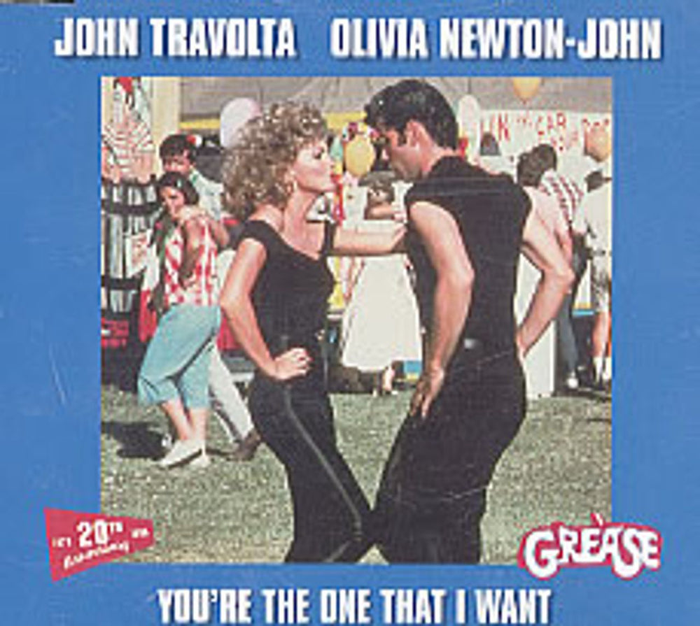 Olivia Newton John You're The One That I Want UK CD single (CD5 / 5") 044133-2