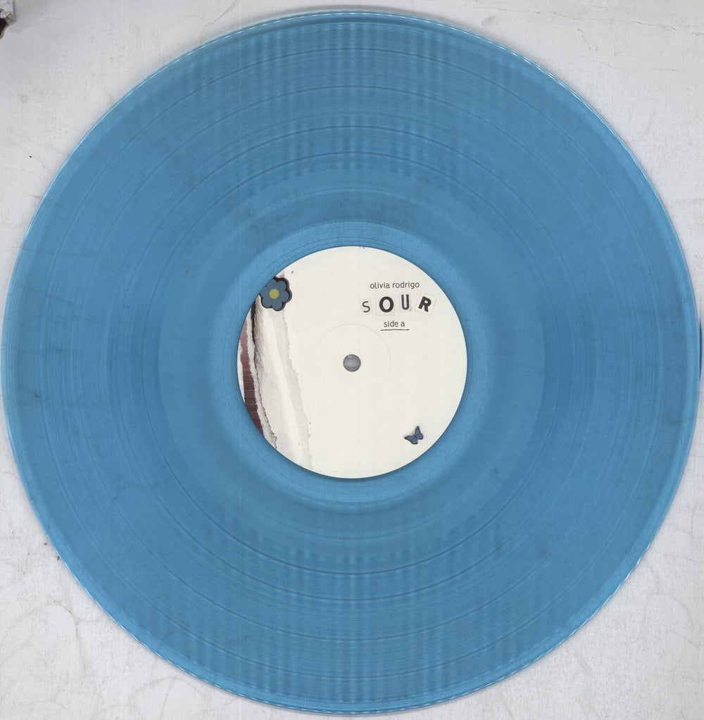 Olivia Rodrigo Sour - Blue Vinyl UK Vinyl LP — RareVinyl.com