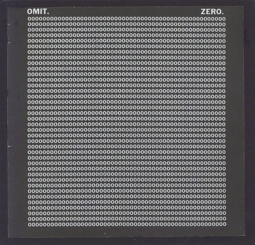 Omit Zero New Zealand 7" vinyl single (7 inch record / 45)