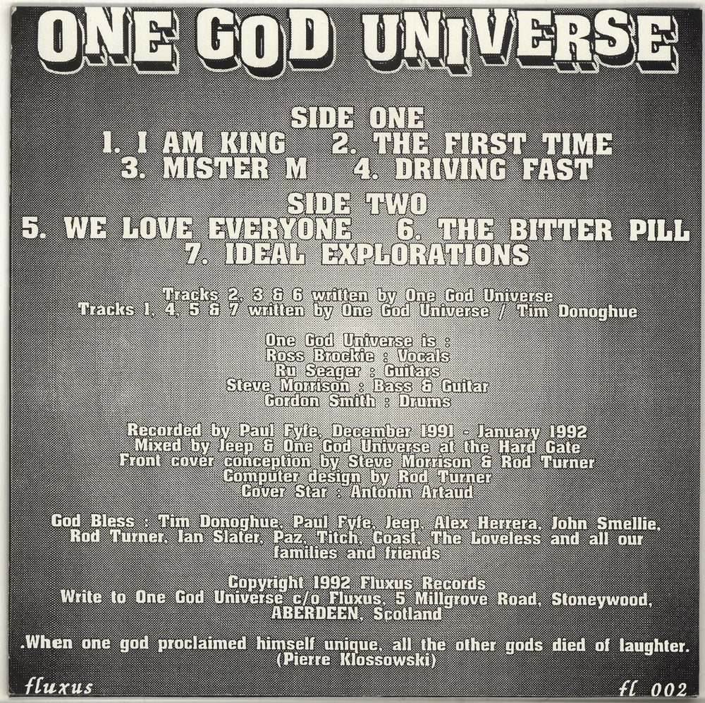 One God Universe One God Universe UK vinyl LP album (LP record)