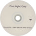 One Night Only You And Me - Black & White Version UK Promo promo DVD-R DVD-R ACETATE