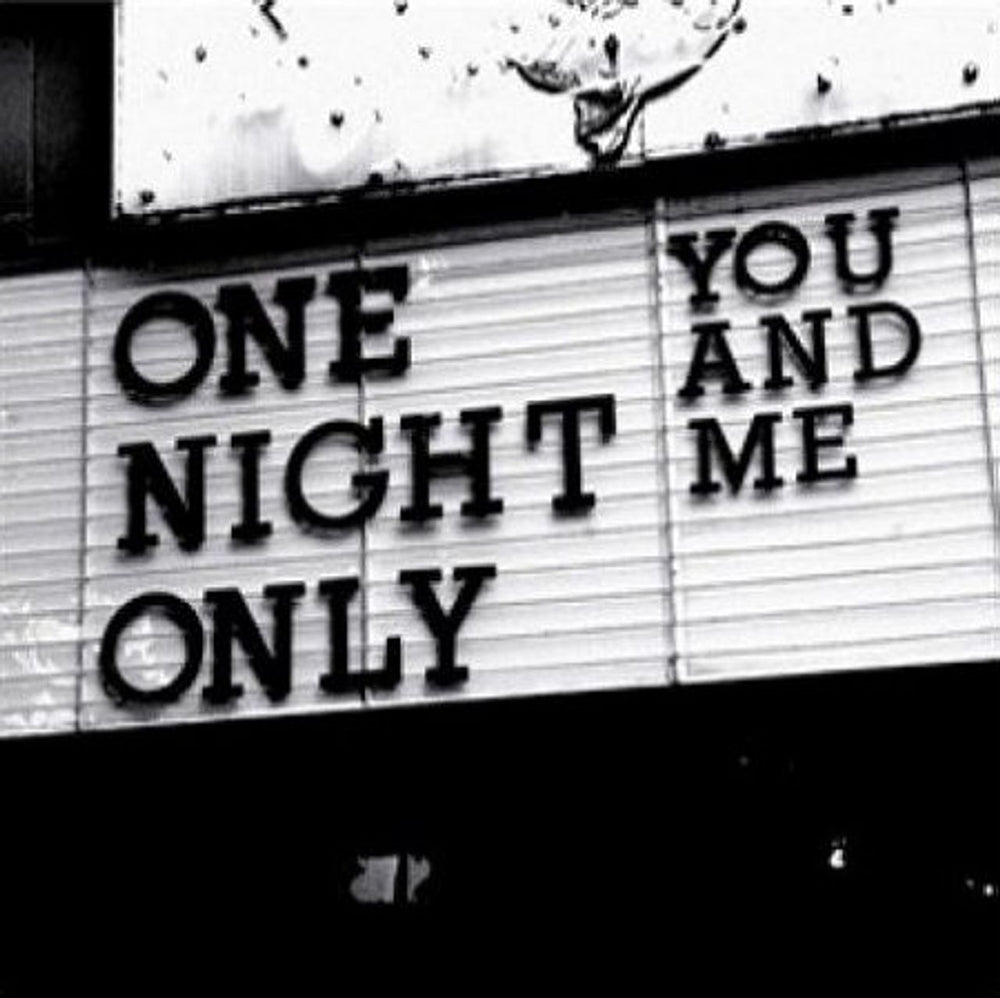 One Night Only You And Me UK 7" vinyl single (7 inch record / 45) 1747366