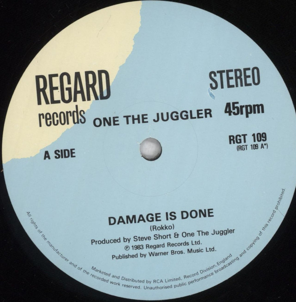 One The Juggler Damage Is Done UK 12" vinyl single (12 inch record / Maxi-single) OTJ12DA825108