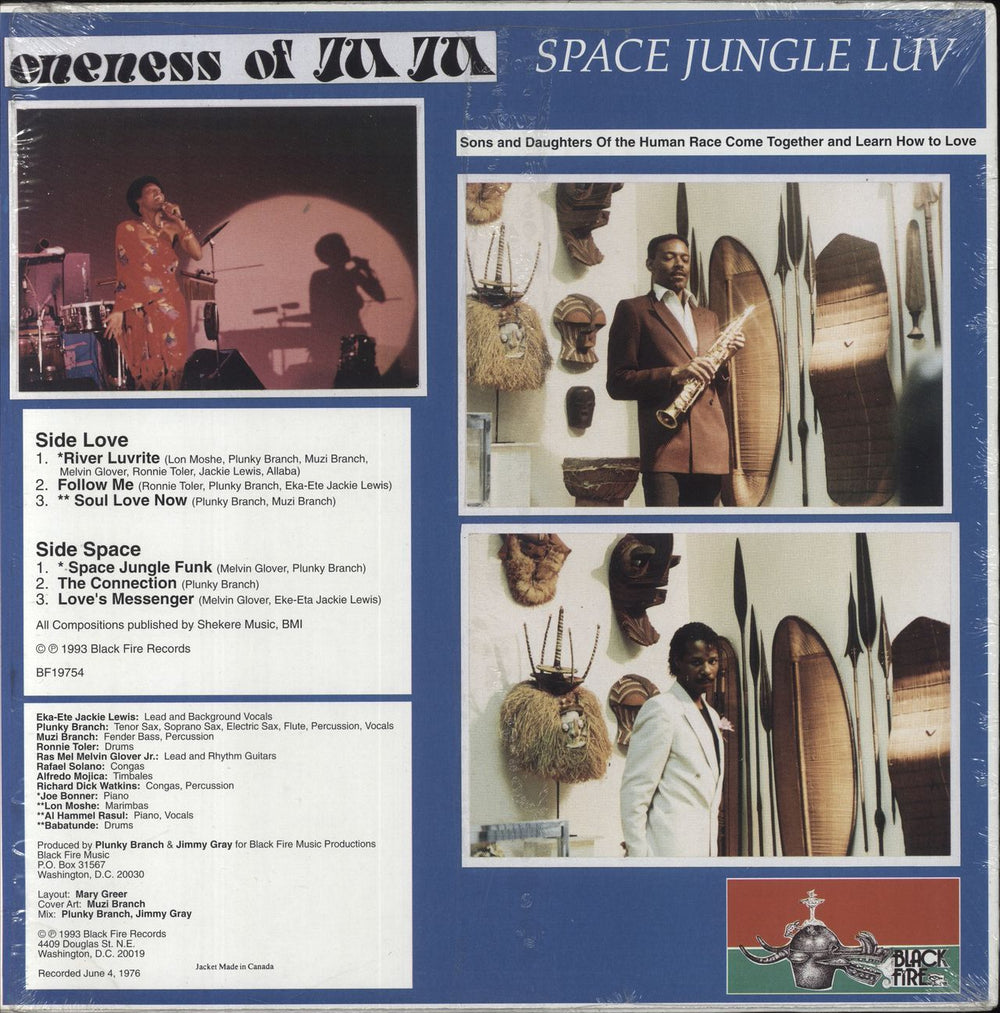 Oneness Of Juju Space Jungle Luv US vinyl LP album (LP record)