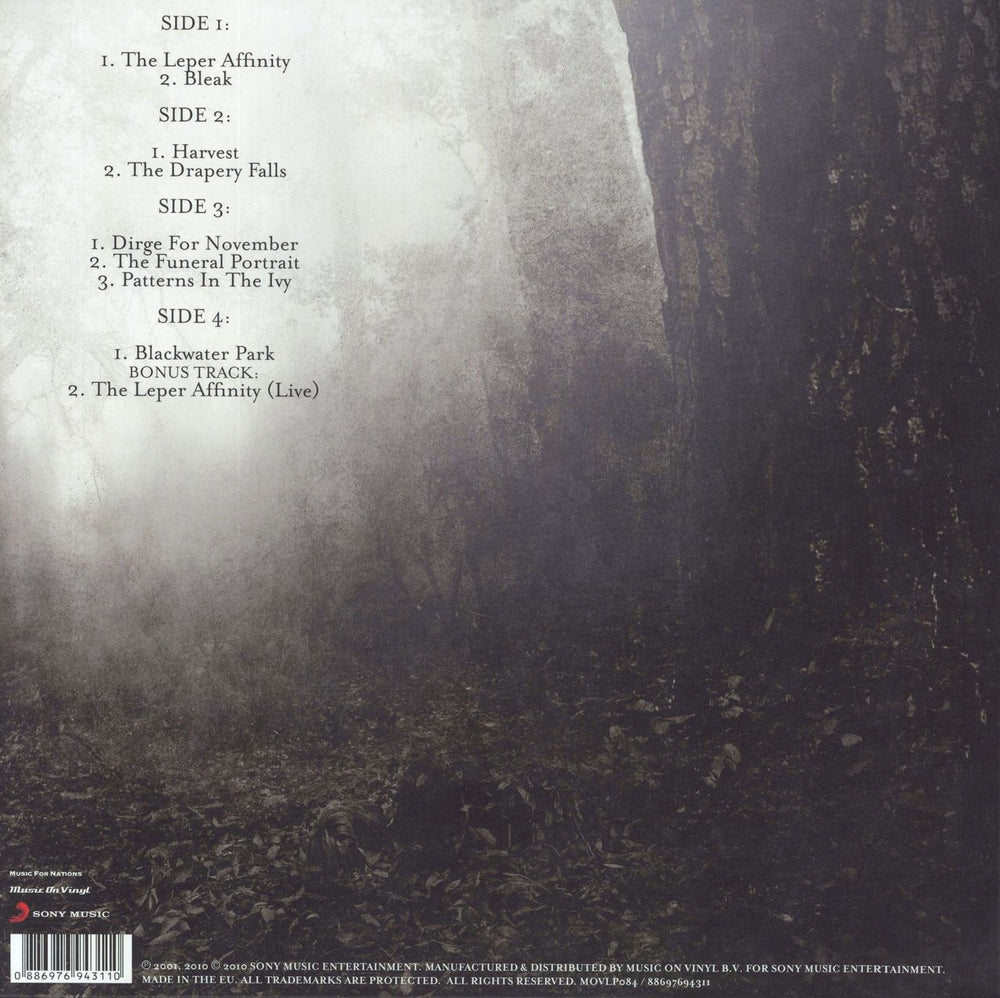 Opeth Blackwater Park - 180gm UK 2-LP vinyl record set (Double LP Album) 886976943110