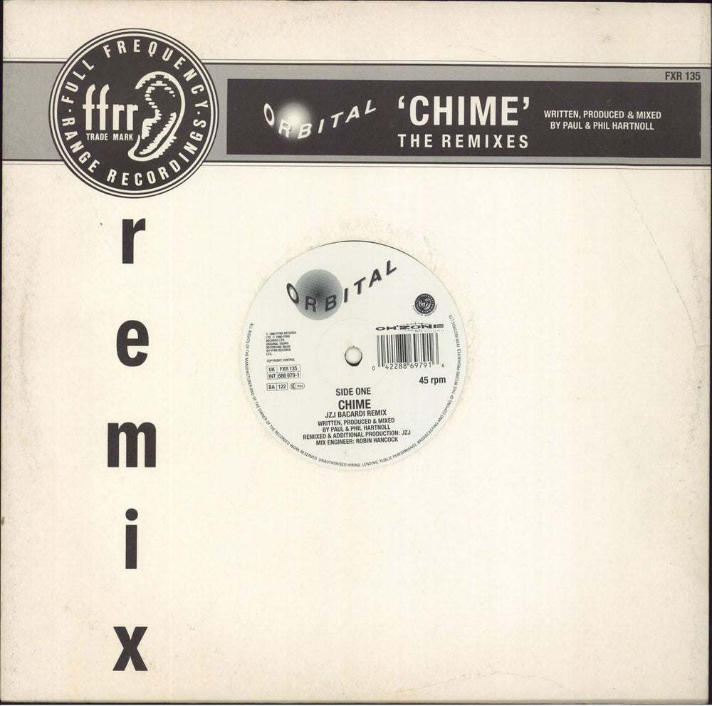 Orbital Chime (The Remixes) UK 12" vinyl single (12 inch record / Maxi-single) FXR135