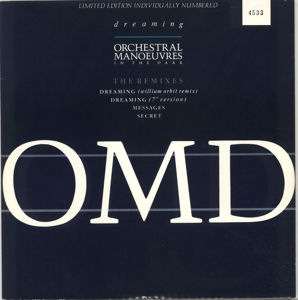 Orchestral Manoeuvres In The Dark Dreaming - EX UK 10" vinyl single (10 inch record) VS98710