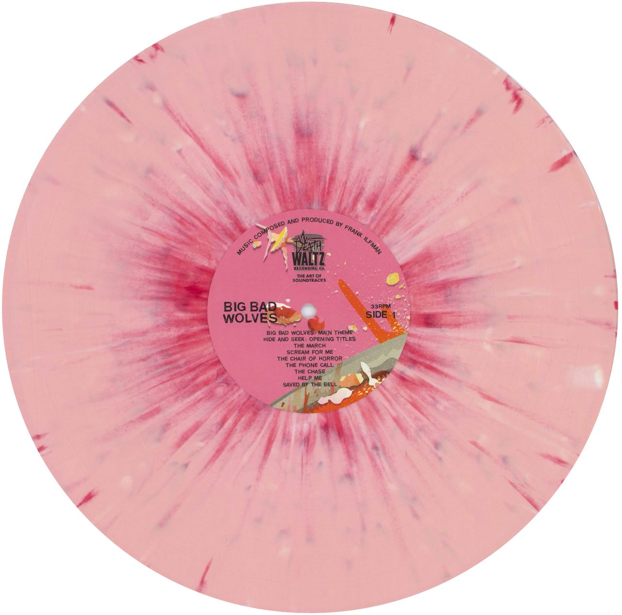Original Soundtrack Big Bad Wolves - Pink with Red/White Splatter Vinyl US  Vinyl LP
