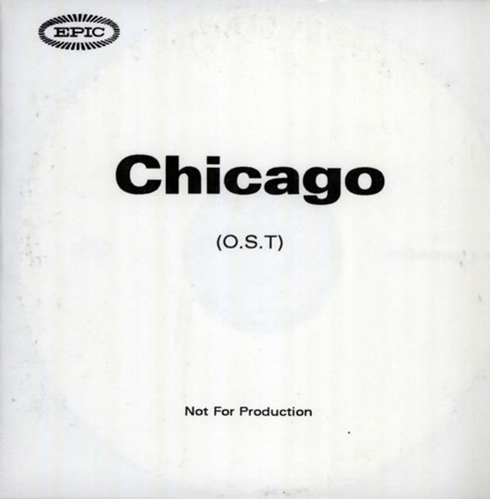 Original Soundtrack Chicago UK Promo CD-R acetate CD-R ACETATE