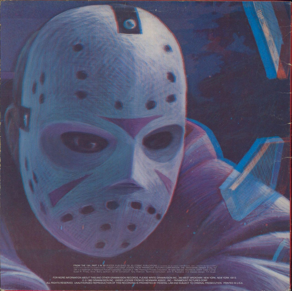 Original Soundtrack Friday The 13th, Part I, II, & III - VG US vinyl LP album (LP record)