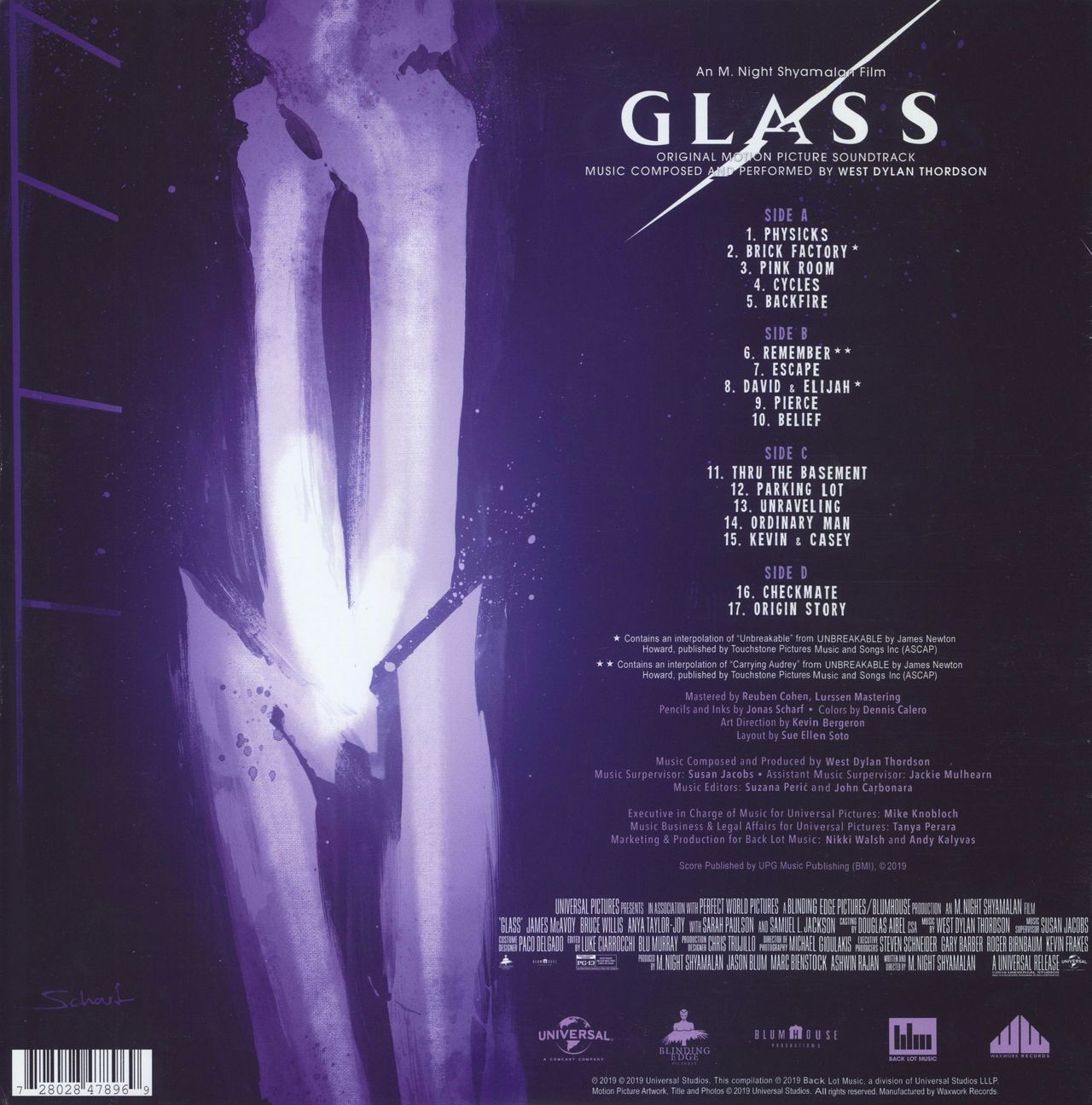 Original Soundtrack Glass Purple Vinyl US 2-LP vinyl set —