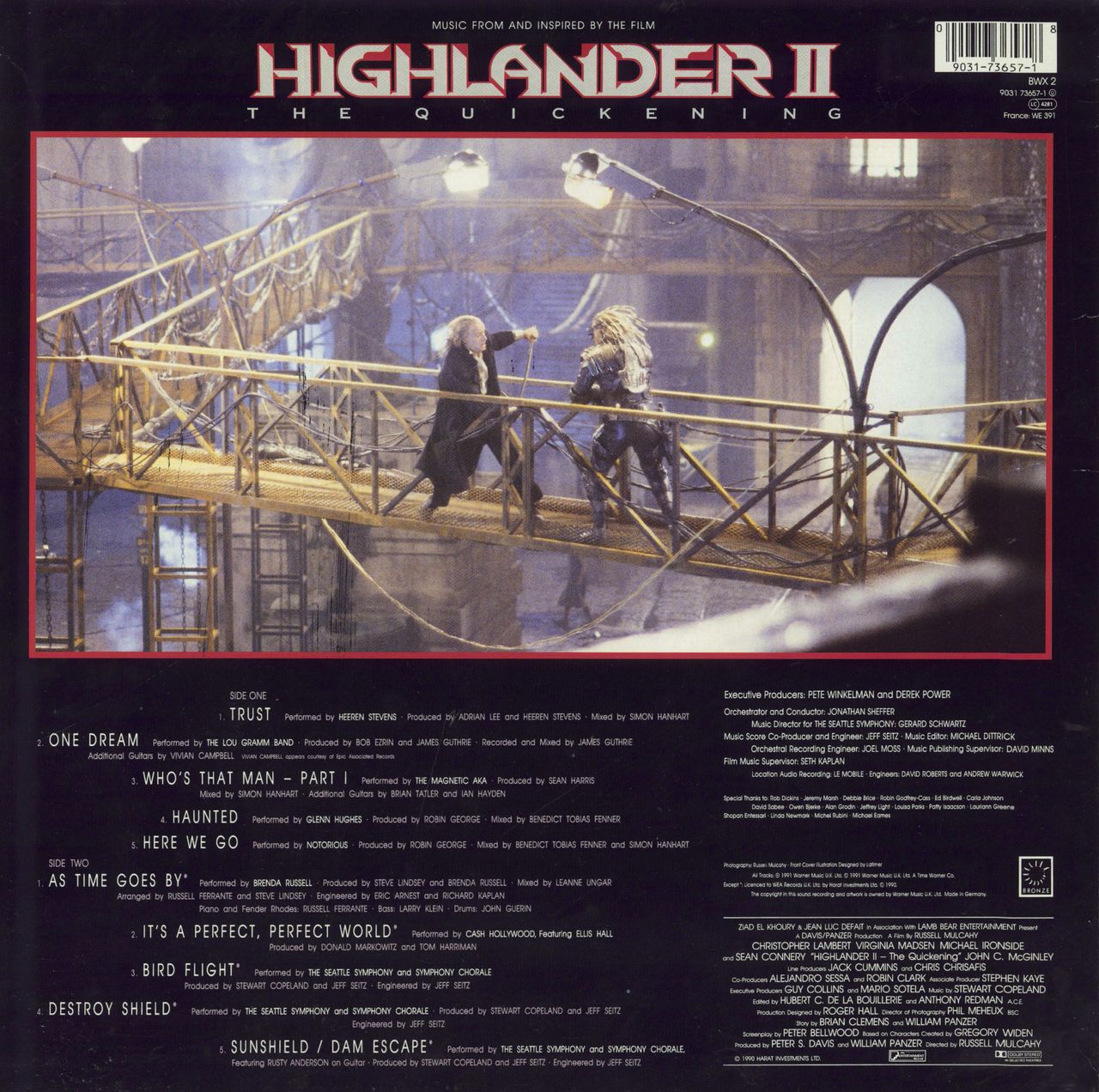 Original Soundtrack Highlander II - The Quickening German Vinyl LP