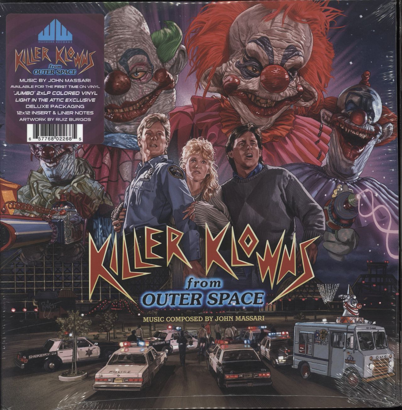 Killer Klowns From popular Outer Space Wax Work Records Vinyl 2xLP NEW