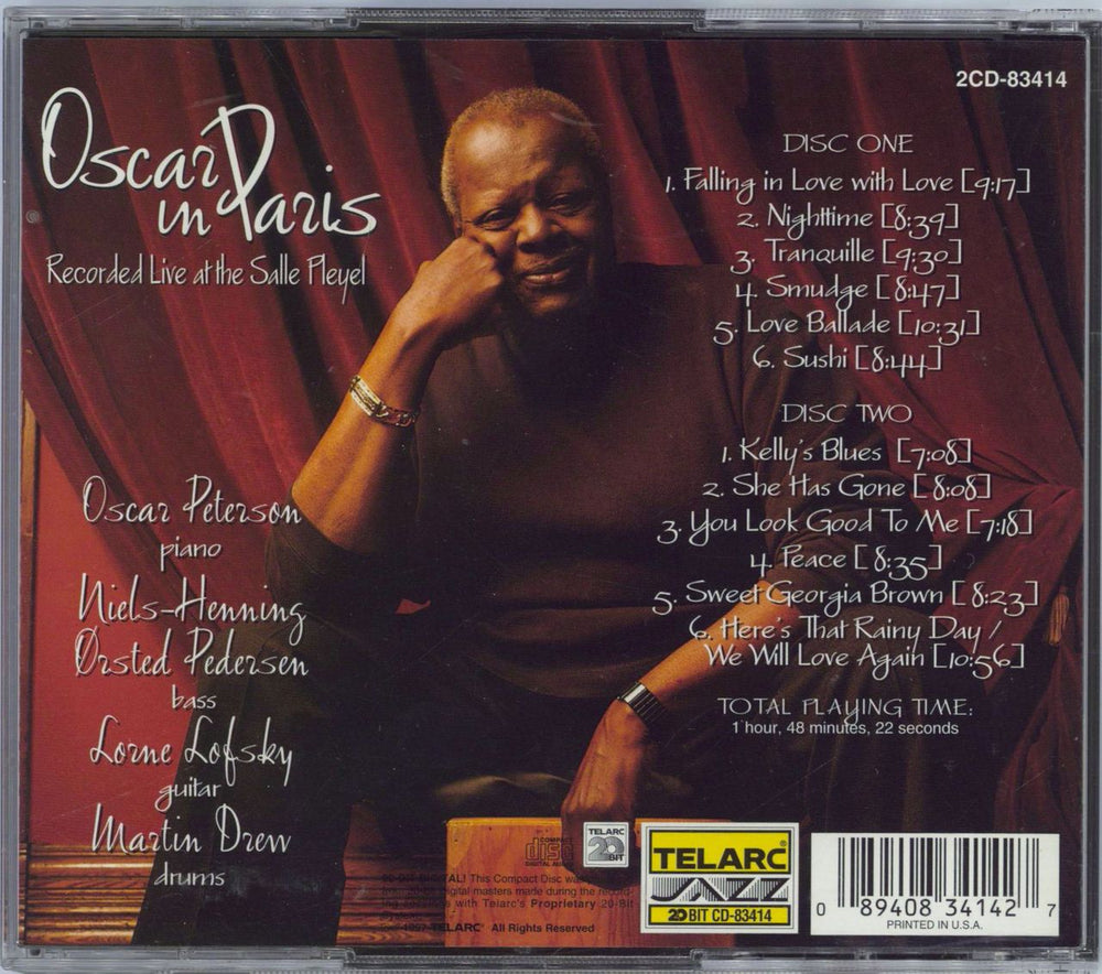 Oscar Peterson Oscar In Paris US CD album (CDLP) 089408341427