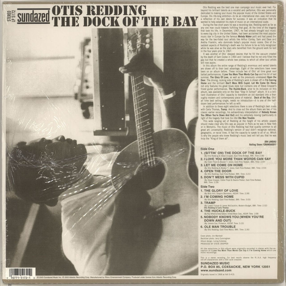 Otis Redding The Dock Of The Bay US vinyl LP album (LP record) OTILPTH446736