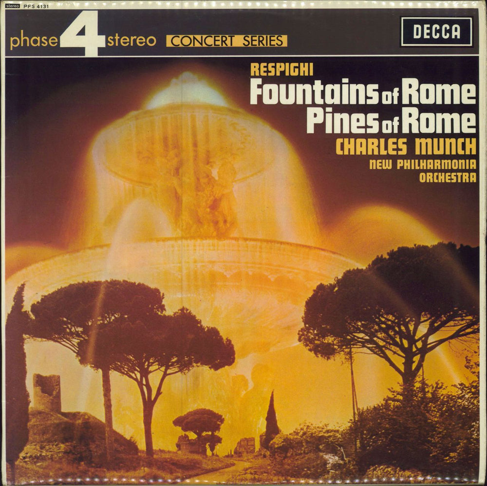 Ottorino Respighi Respighi: Fountains Of Rome / Pines Of Rome UK vinyl LP album (LP record) PFS4131