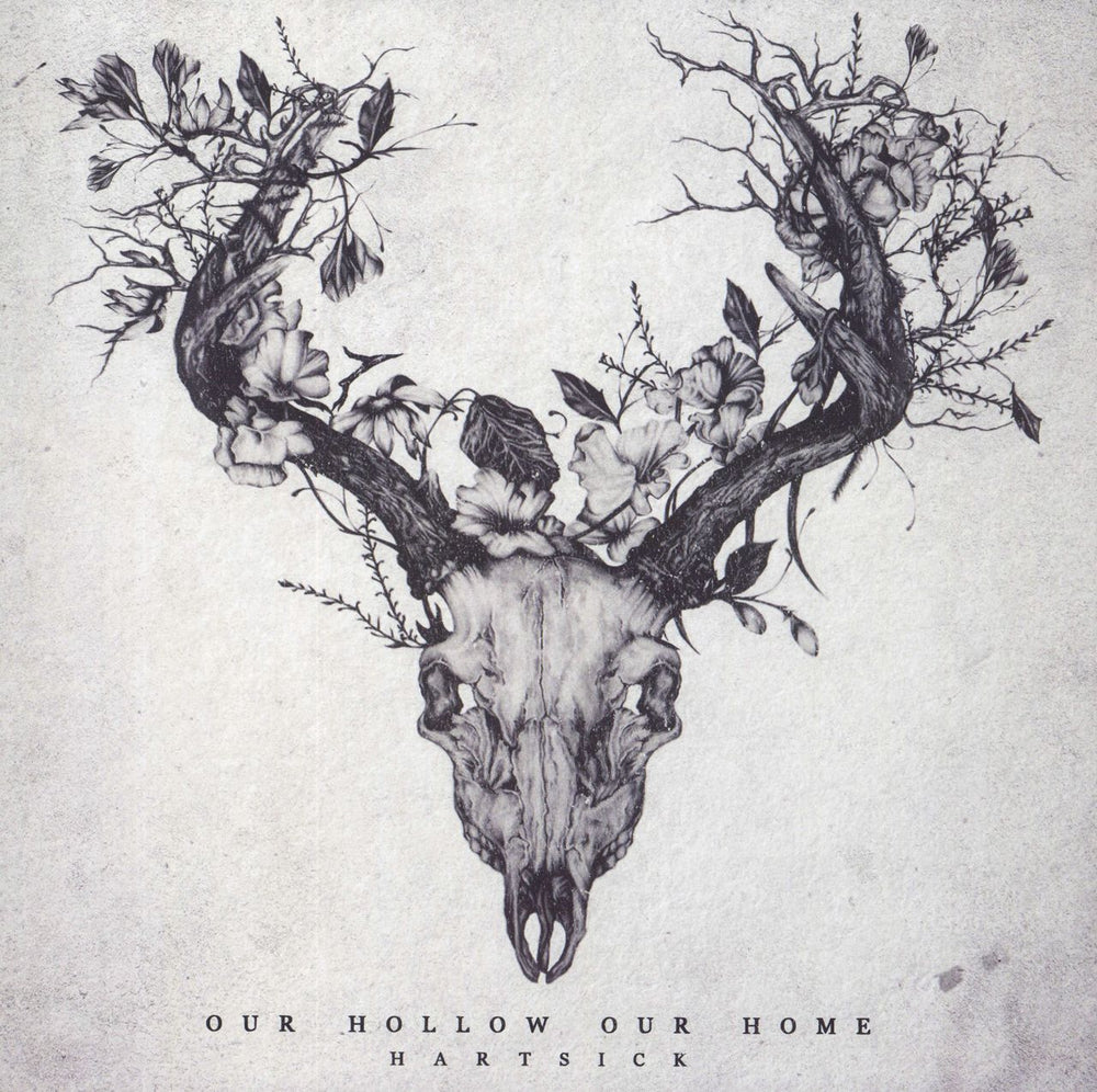 Our Hollow Our Home Hartsick - Cream with Silver Splatter Vinyl UK vinyl LP album (LP record) NONE