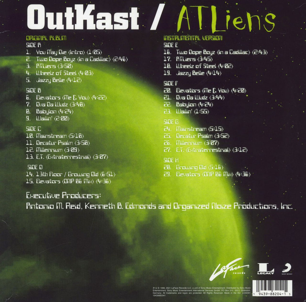 Outkast ATLiens - (25th Anniversary) UK Vinyl Box Set 194398820415