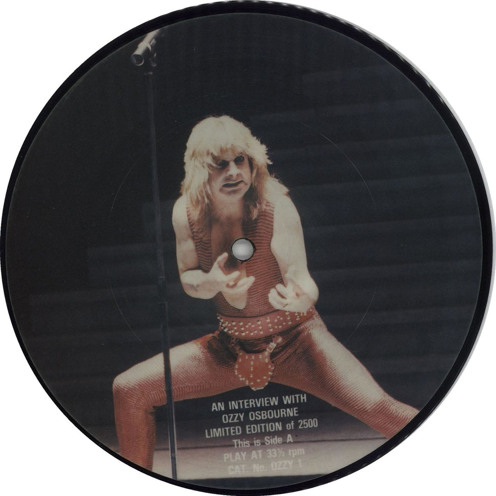 Ozzy Osbourne An Interview With Ozzy Osbourne UK 7" vinyl picture disc (7 inch picture disc single) OZZY1